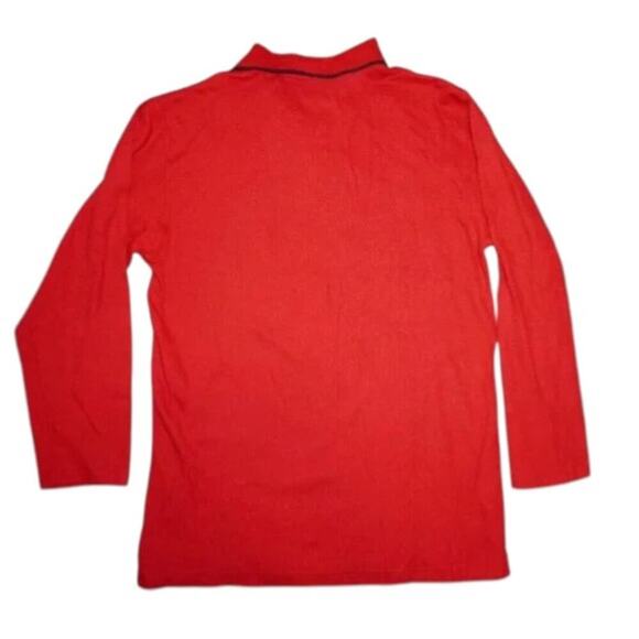 Vintage Chaps Ralph Lauren Polo Shirt Men's Medium Red Crest Logo Classic Fit - Picture 2 of 5